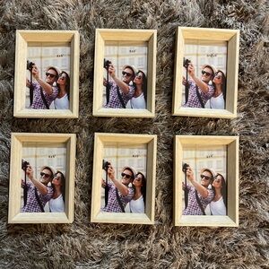 4x6 Wooden picture frames ( Box of 6)